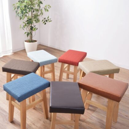 【3点セット】スツール チェア チェアー 木製スツール クッション 北欧 バンビスツール カフェスツール