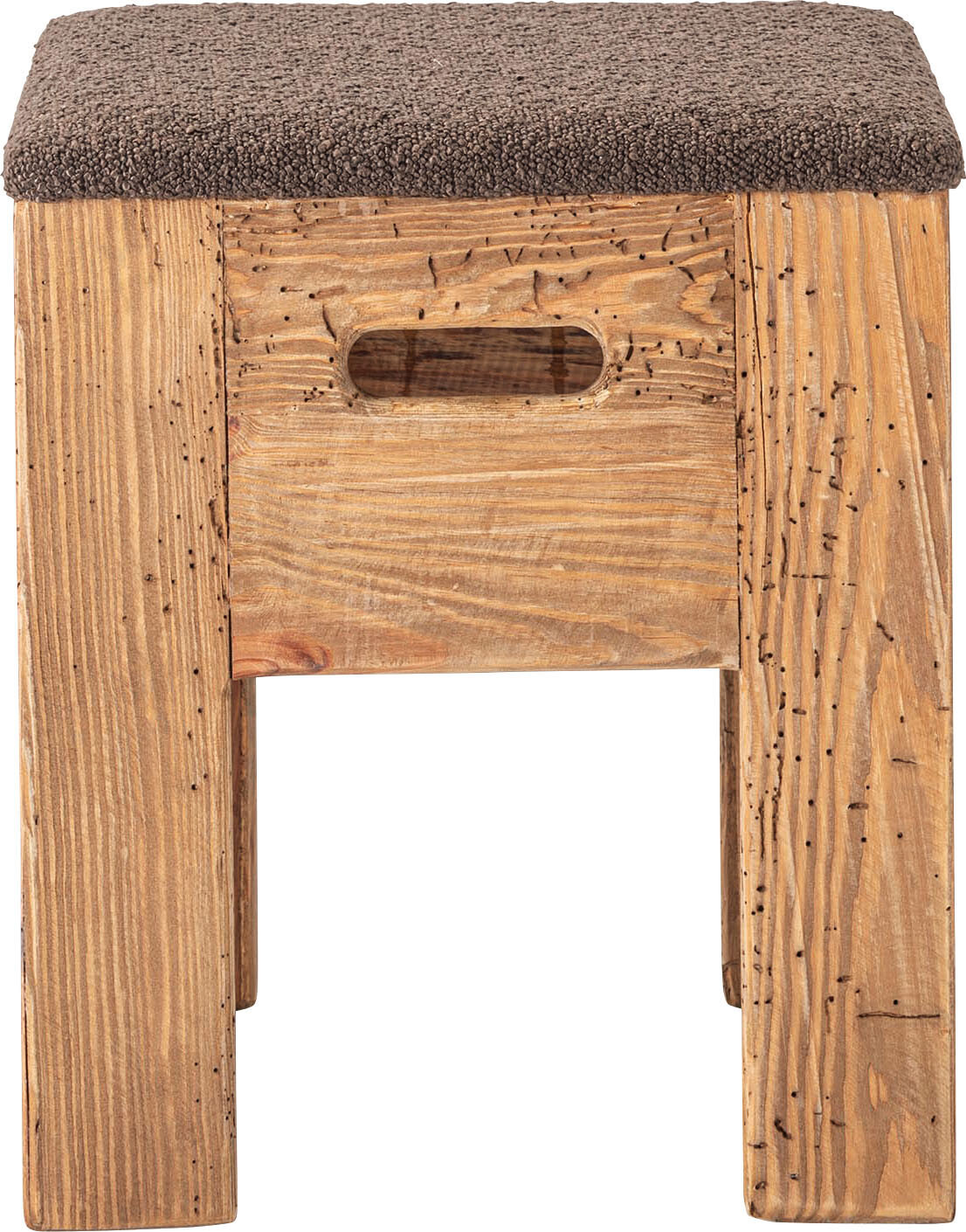 【2点セット】スツール チェア チェアー 木製スツール 木製 古材 アンティーク スタッキング オットマン - 画像 (9)