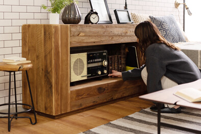 コンソール キャビネット 木製 収納棚 リビング収納 古材 ヴィンテージ コンソールテーブル サイドボード - 画像 (13)