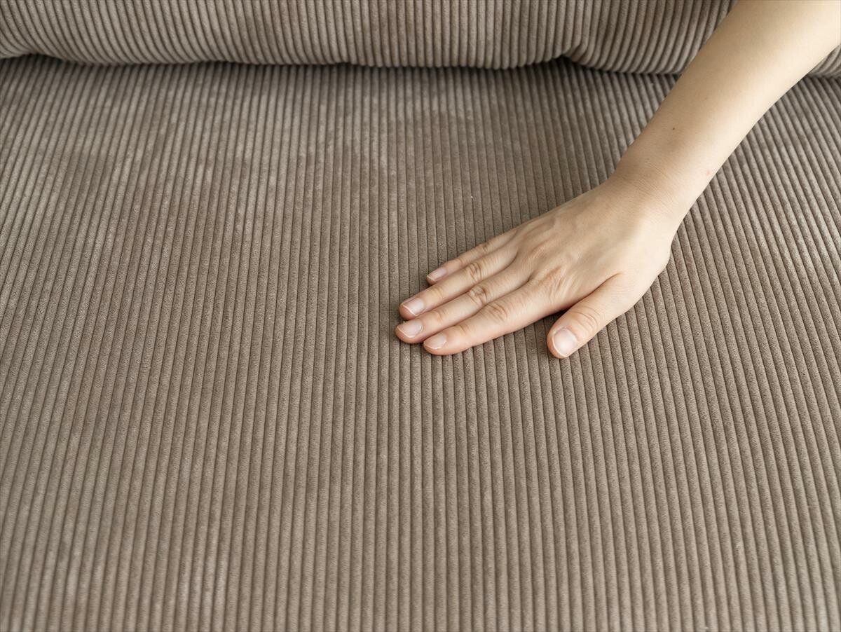 【2点セット】Ridley(リドリー)リクライニングコーデュロイソファ ソファ カウチソファ ソファベッド - 画像 (5)