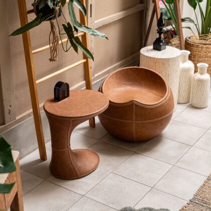 スツール チェア ソフトレザー リビング 軽量 韓国インテリア