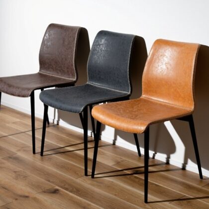 【2点セット】ダイニングチェア チェア おしゃれ 椅子 北欧 カフェチェア レザー調