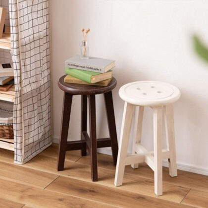 【4点セット】スツール チェア 木製 キッズチェア ボタン型 ボットーネ スツール 北欧