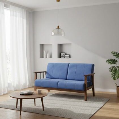 ソファー リビングソファー 幅138cm 2人掛け 肘掛け付き 2人掛けソファー デニムソファー