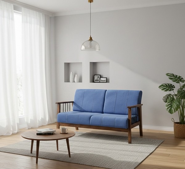 ソファー リビングソファー 幅138cm 2人掛け 肘掛け付き 2人掛けソファー デニムソファー