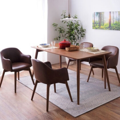 カラメリ ダイニングシリーズ ダイニングテーブル 長方形 木製 天然木 シンプル