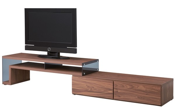 テレビ台 伸縮 テレビボード 角度自由 コーナー TVボード テレビラック 引き出し 木製 ローボード105 - 画像 (3)