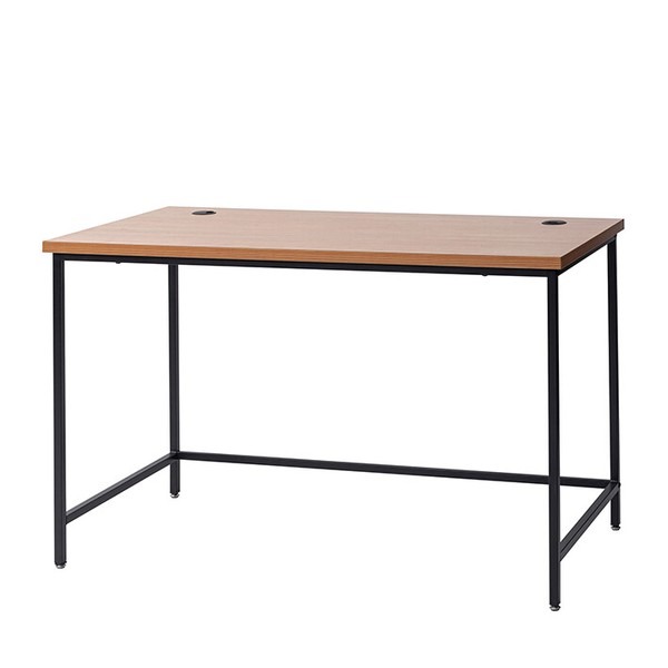 デスク パソコンデスク 木製 木製天板 北欧 PCデスク 幅120 ワークデスク オフィス 学習机 - 画像 (3)