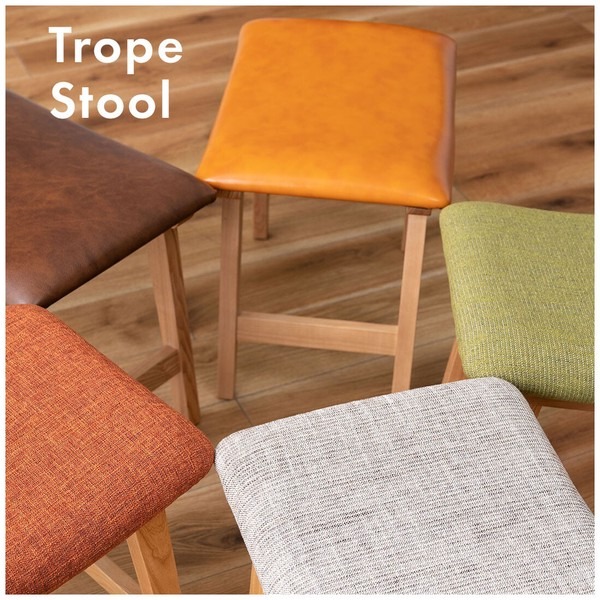 【2点セット】スツール チェア チェアー 木製スツール クッション 北欧 トロペスツール - 画像 (3)