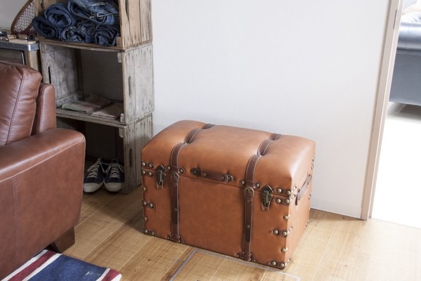 【S, Lセット販売】トランク 収納 ボックス インテリア アンティーク トランクケース レトロ トランクセット - 画像 (2)