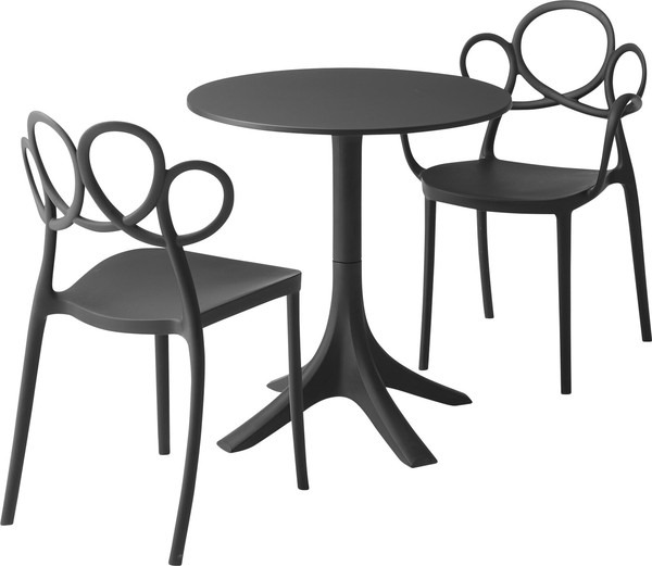 カフェテーブル 高さ73cm カウンターテーブル 高さ110cm ハイテーブル プラスチック 韓国インテリア - 画像 (4)