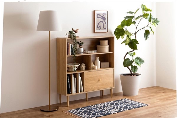 【幅100cm】Lykke 引き出し付き本棚 - 画像 (4)