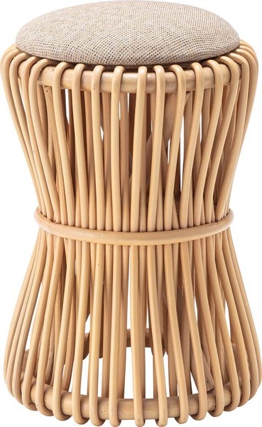 【2点セット】ラタン ラウンドスツール スツール - 画像 (4)