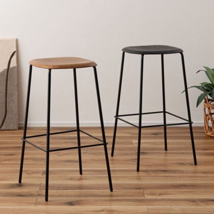 ハイスツール スツール チェア おしゃれ シンプル 北欧 天然木 フットレスト カウンターチェア