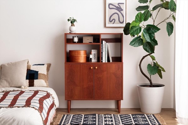 【幅80cm】オープン棚付きキャビネット - 画像 (4)