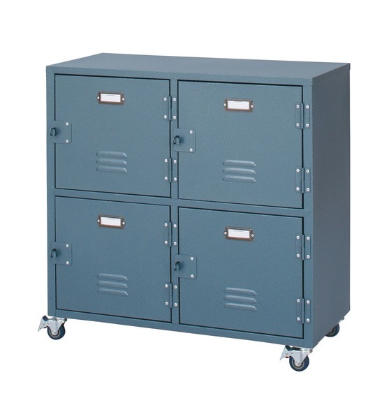 チェスト スチール スチールチェスト サイドチェスト キャスター付き ロッカー 2段 - 画像 (4)