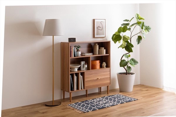 【幅100cm】Lykke 引き出し付き本棚 - 画像 (5)