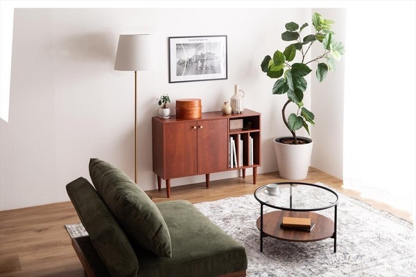 【幅100cm】本棚付きキャビネット - 画像 (10)