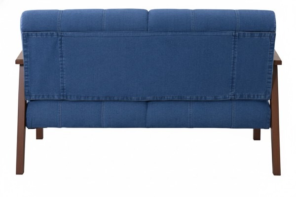 ソファー リビングソファー 幅138cm 2人掛け 肘掛け付き 2人掛けソファー デニムソファー - 画像 (4)