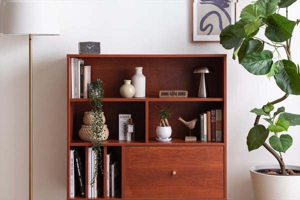 【幅100cm】Lykke 引き出し付き本棚 - 画像 (6)