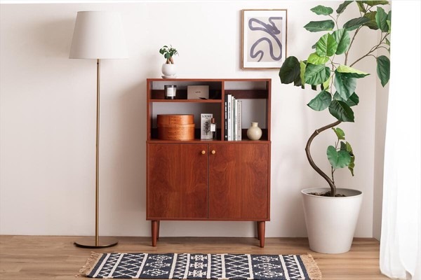 【幅80cm】オープン棚付きキャビネット - 画像 (6)