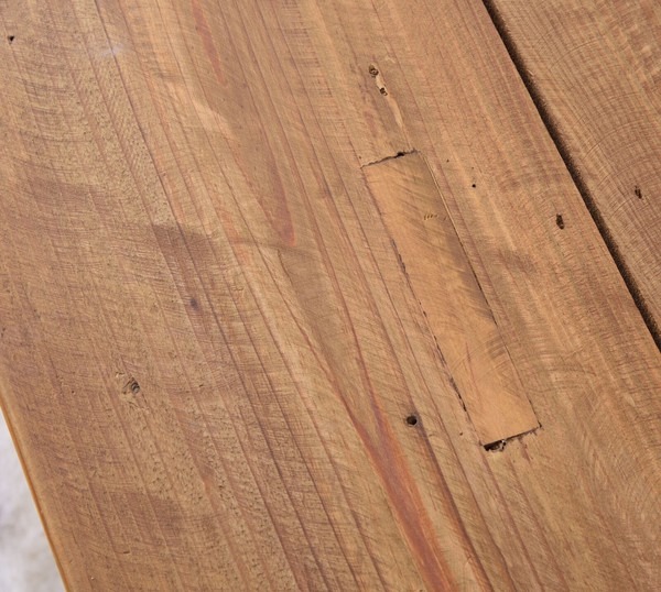 【2点セット】スツール サイドテーブル 天然木コンパクト アンティーク 古材 ビンテージ - 画像 (7)