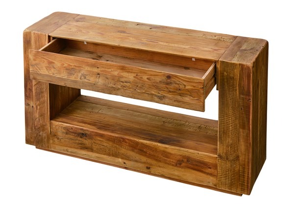 コンソール キャビネット 木製 収納棚 リビング収納 古材 ヴィンテージ コンソールテーブル サイドボード - 画像 (7)