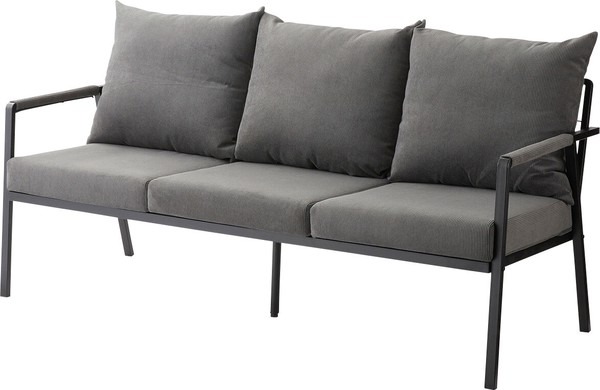 ソファ ソファー 3人掛け 2人掛け リビングソファ スチール コーデュロイ 肘掛け アーム デザインソファ - 画像 (5)