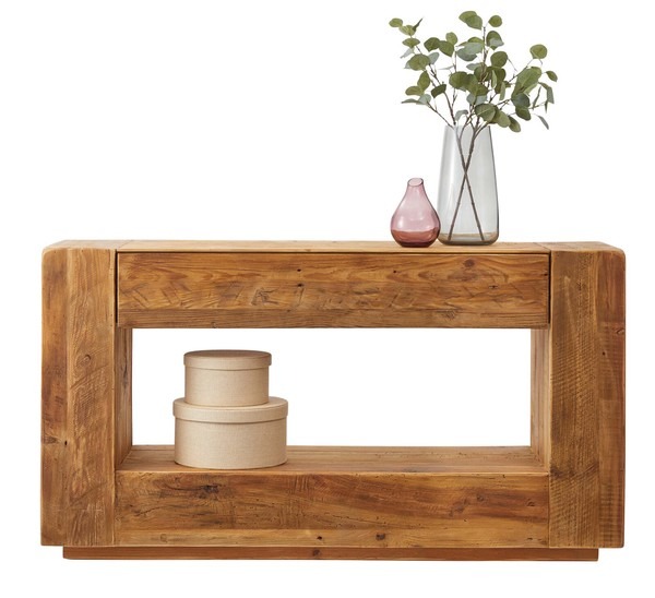 コンソール キャビネット 木製 収納棚 リビング収納 古材 ヴィンテージ コンソールテーブル サイドボード - 画像 (8)