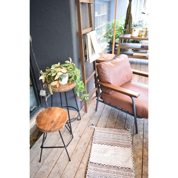 ボイド ソファー ソファ リビングソファ 2人掛 1人掛 オットマン レザー調 ヴィンテージ スチールフレーム - 画像 (6)