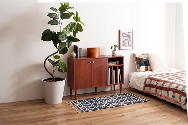 【幅100cm】本棚付きキャビネット - 画像 (6)