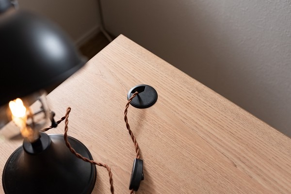 デスク パソコンデスク 木製 木製天板 北欧 PCデスク 幅120 ワークデスク オフィス 学習机 - 画像 (10)