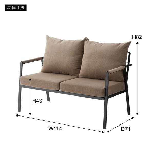 ソファ ソファー 3人掛け 2人掛け リビングソファ スチール コーデュロイ 肘掛け アーム デザインソファ - 画像 (7)