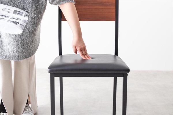 【4点セット】Super 収納付伸長式ダイニングテーブル+チェア2脚+ベンチ - 画像 (9)