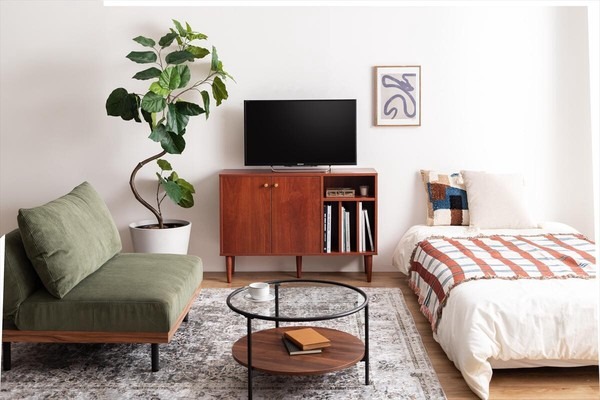 【幅100cm】本棚付きキャビネット - 画像 (5)