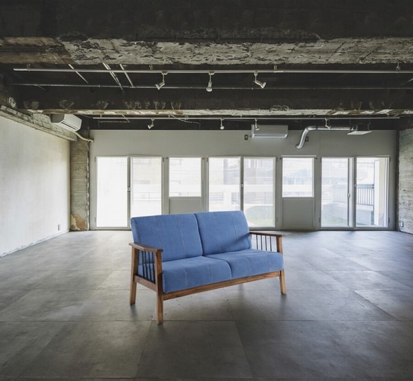 ソファー リビングソファー 幅138cm 2人掛け 肘掛け付き 2人掛けソファー デニムソファー - 画像 (9)