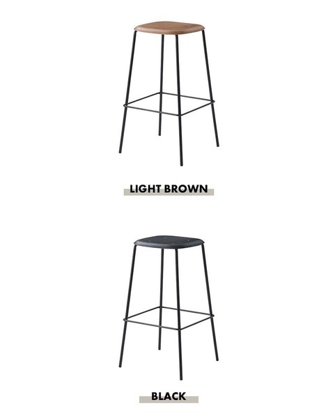 ハイスツール スツール チェア おしゃれ シンプル 北欧 天然木 フットレスト カウンターチェア - 画像 (11)