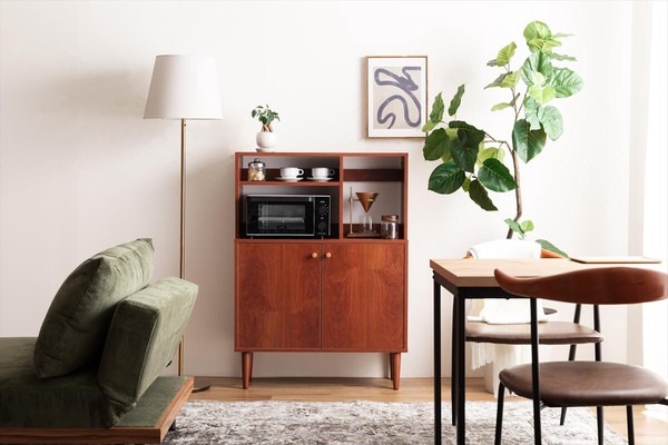 【幅80cm】オープン棚付きキャビネット - 画像 (11)