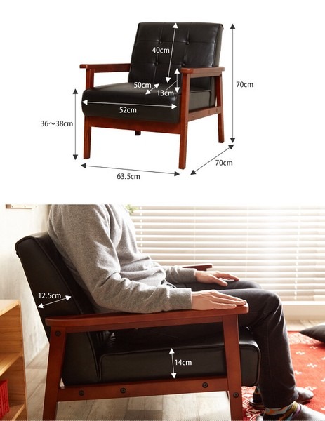 NEW RETRO オリジナル 1人掛けソファ - 画像 (10)