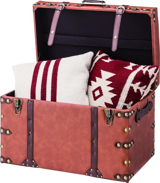 【S, Lセット販売】トランク 収納 ボックス インテリア アンティーク トランクケース レトロ トランクセット - 画像 (10)