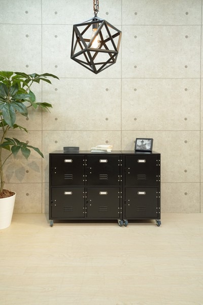 チェスト スチール スチールチェスト サイドチェスト キャスター付き ロッカー 2段 - 画像 (11)