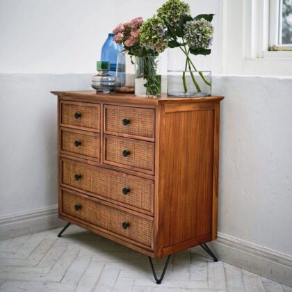 ラタンチェスト チェスト 3段 チェスト3段 衣類収納 リビングチェスト サイドチェスト