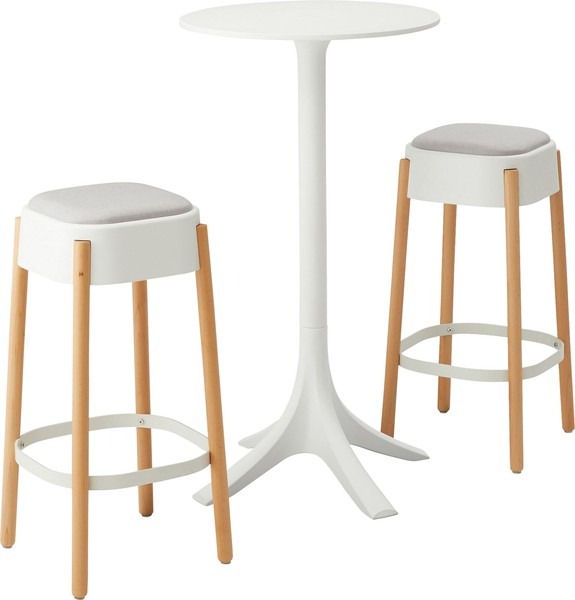 カフェテーブル 高さ73cm カウンターテーブル 高さ110cm ハイテーブル プラスチック 韓国インテリア - 画像 (12)