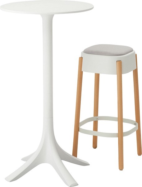 カフェテーブル 高さ73cm カウンターテーブル 高さ110cm ハイテーブル プラスチック 韓国インテリア - 画像 (13)