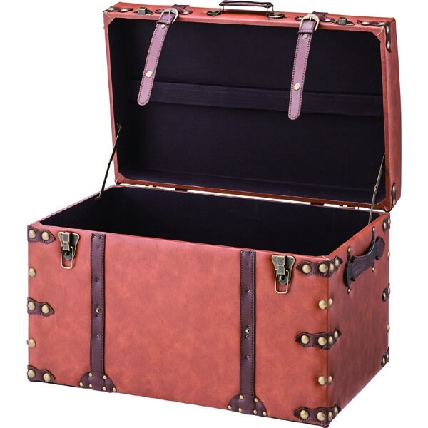 【S, Lセット販売】トランク 収納 ボックス インテリア アンティーク トランクケース レトロ トランクセット - 画像 (12)