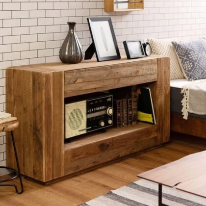 コンソール キャビネット 木製 収納棚 リビング収納 古材 ヴィンテージ コンソールテーブル サイドボード