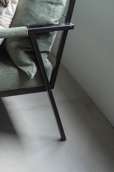 ソファ ソファー 3人掛け 2人掛け リビングソファ スチール コーデュロイ 肘掛け アーム デザインソファ - 画像 (12)