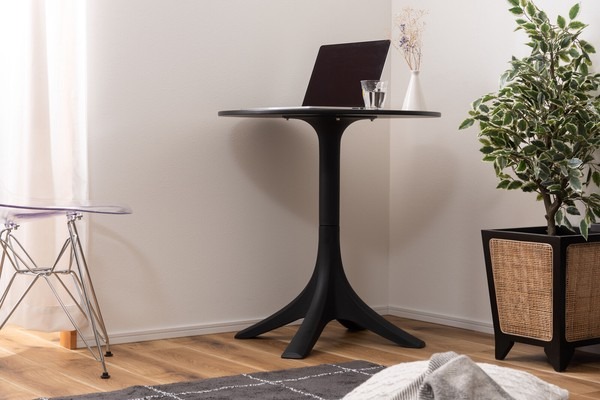 カフェテーブル 高さ73cm カウンターテーブル 高さ110cm ハイテーブル プラスチック 韓国インテリア