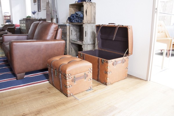 【S, Lセット販売】トランク 収納 ボックス インテリア アンティーク トランクケース レトロ トランクセット - 画像 (16)