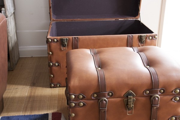 【S, Lセット販売】トランク 収納 ボックス インテリア アンティーク トランクケース レトロ トランクセット - 画像 (17)